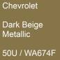 Preview: Chevrolet, Dark Beige Metallic, 50U / WA674F.